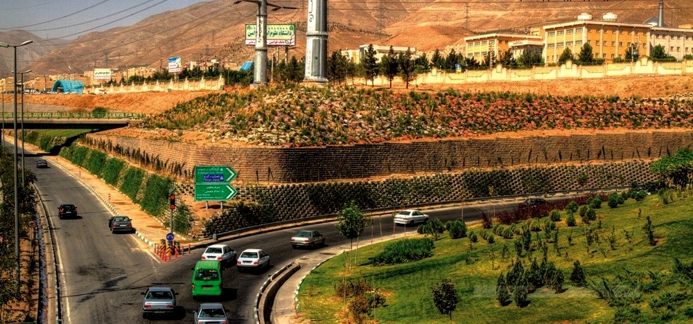 دیوار خاک مسلح اتوبان همت - آزادگان